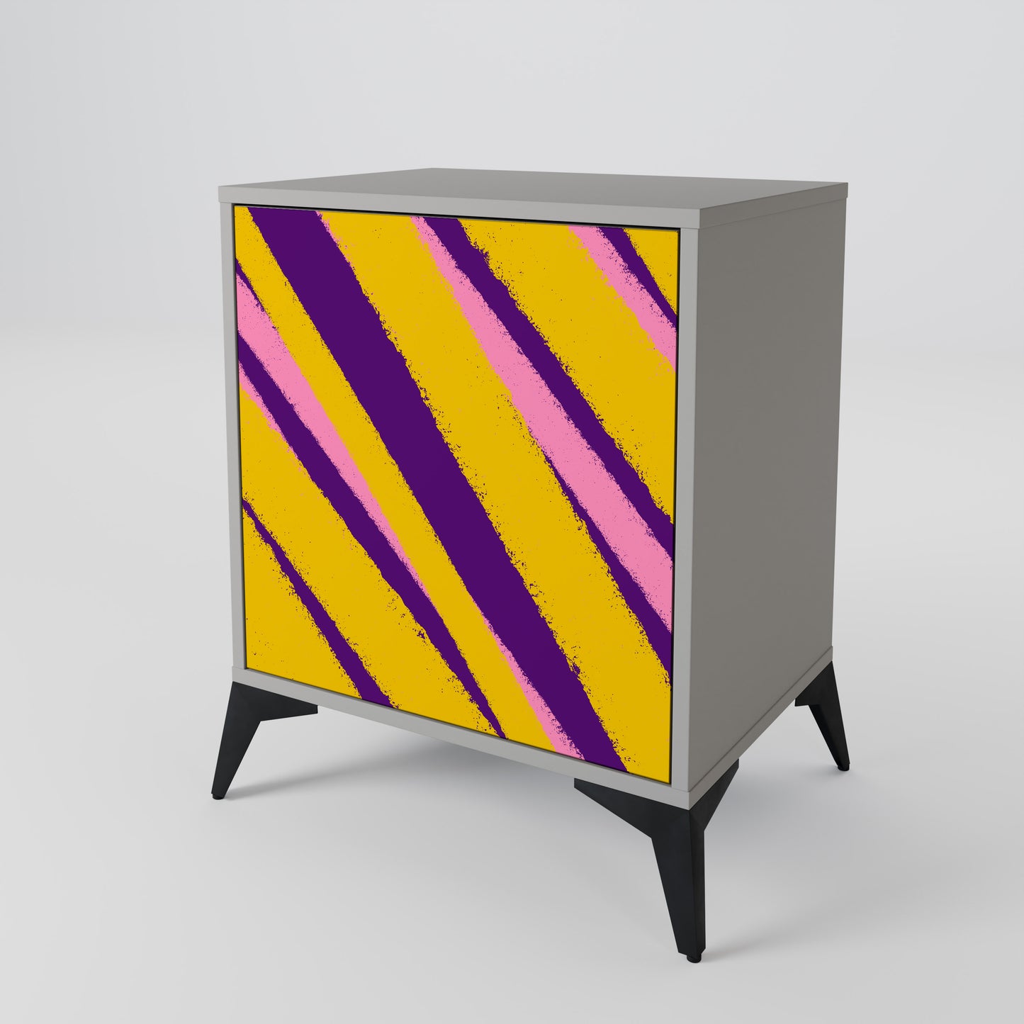 DREAMS COME TRUE 1-Door Sideboard in Grey Finish