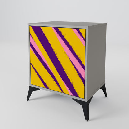 DREAMS COME TRUE 1-Door Sideboard in Grey Finish