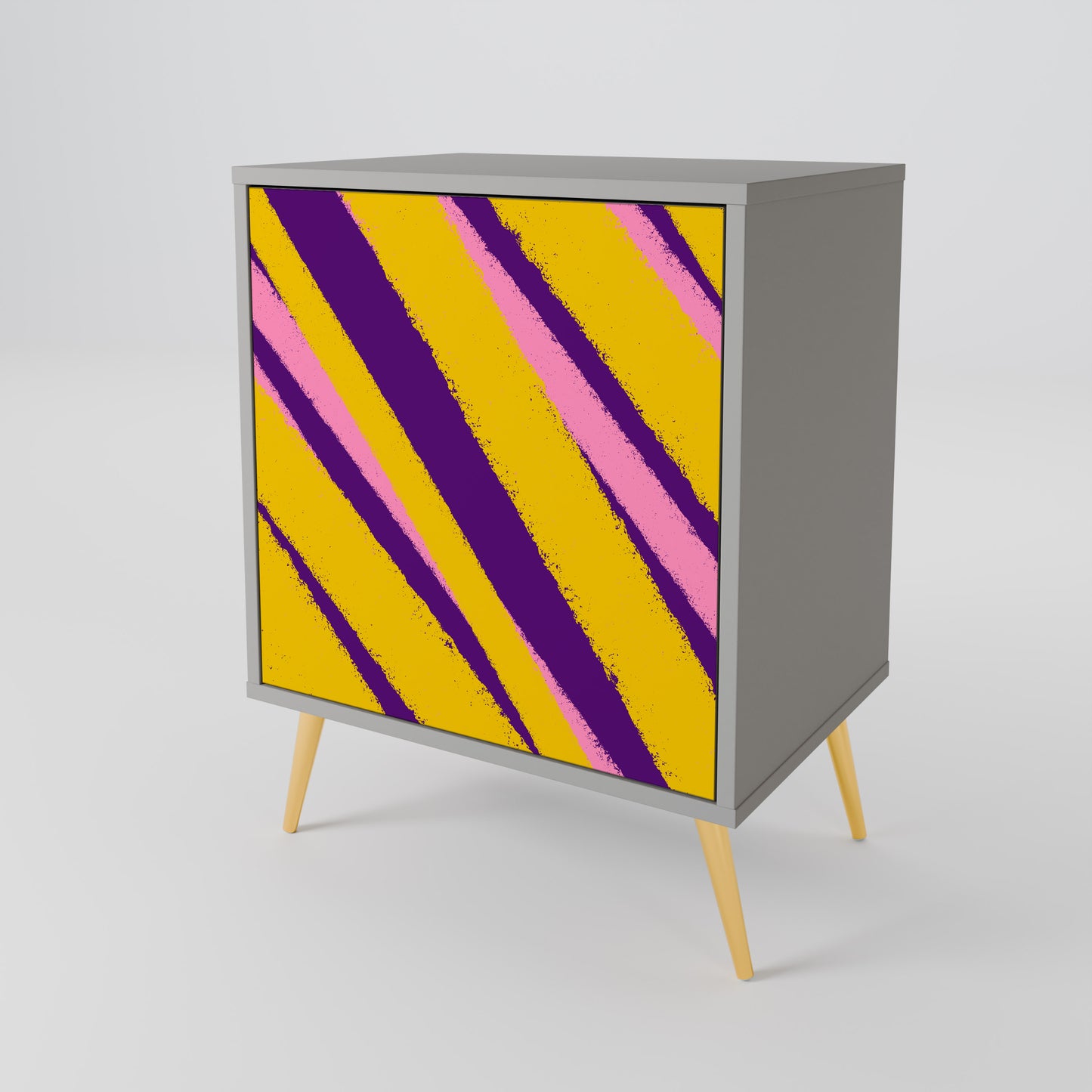 DREAMS COME TRUE 1-Door Sideboard in Grey Finish