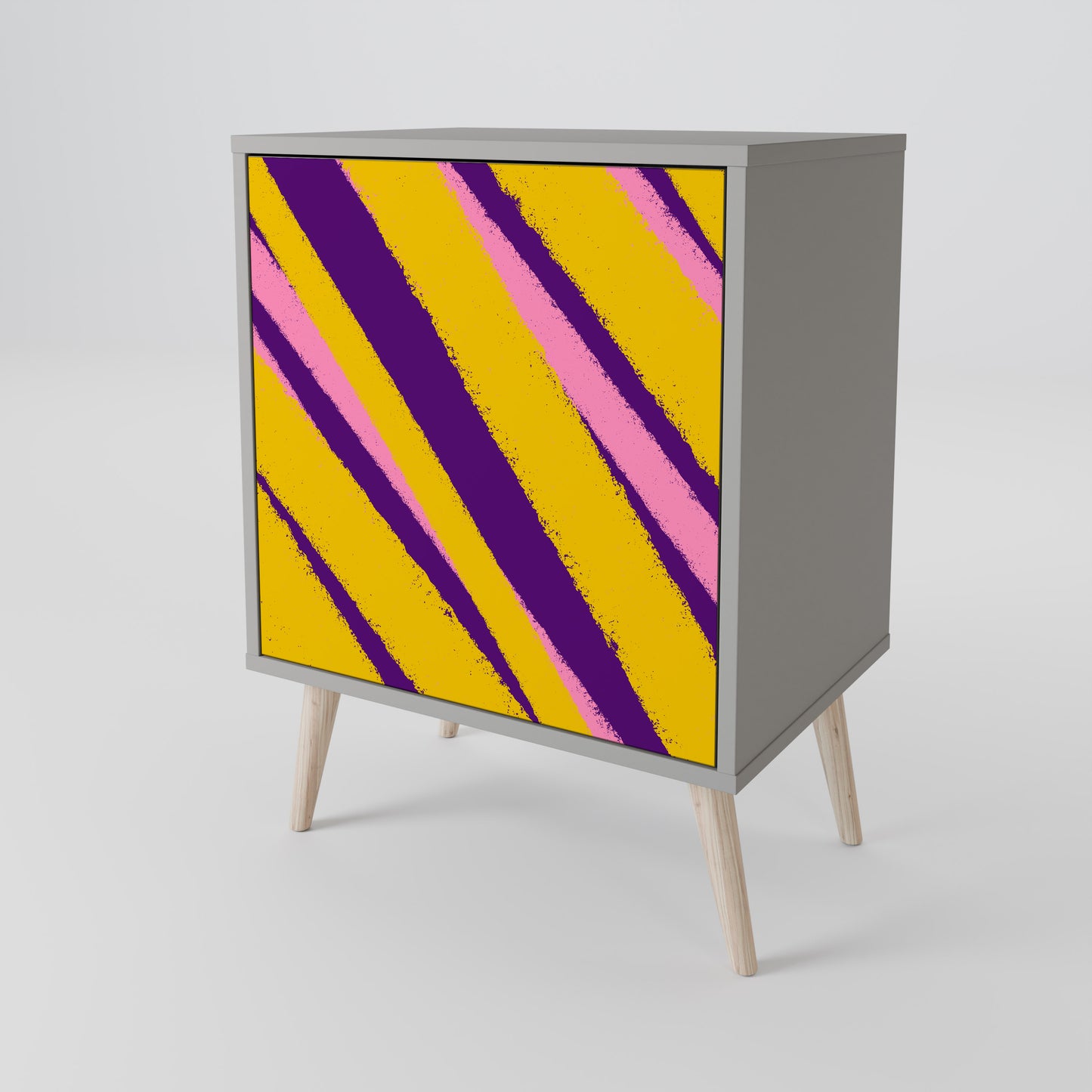 DREAMS COME TRUE 1-Door Sideboard in Grey Finish