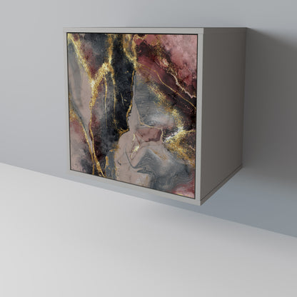 GOLDEN TIDES 1-Door Sideboard in Grey Finish