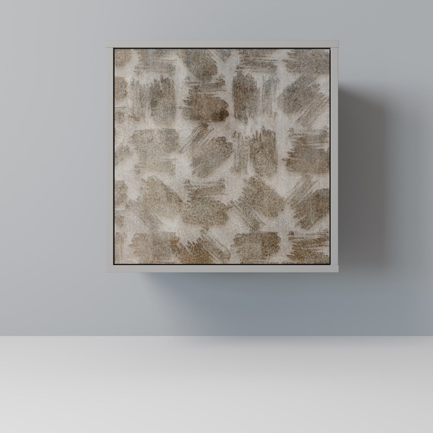 SLIGHTLY BLURRED 1-Door Sideboard in Grey Finish