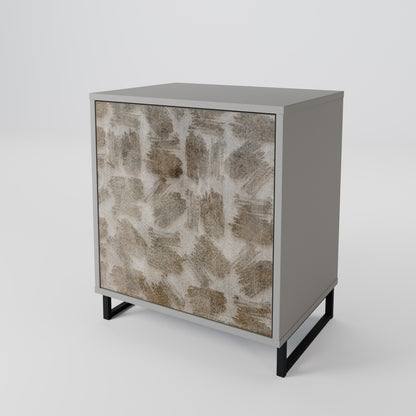 SLIGHTLY BLURRED 1-Door Sideboard in Grey Finish