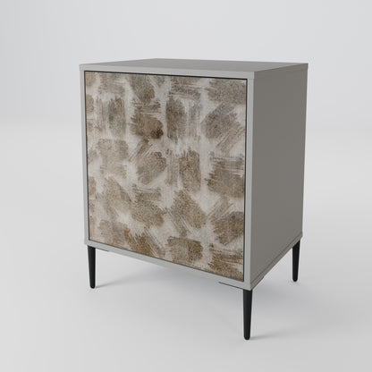 SLIGHTLY BLURRED 1-Door Sideboard in Grey Finish