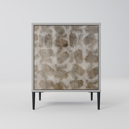 SLIGHTLY BLURRED 1-Door Sideboard in Grey Finish