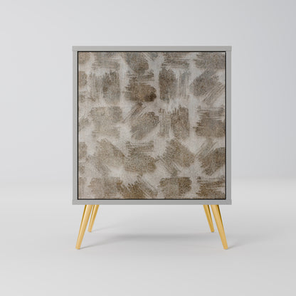 SLIGHTLY BLURRED 1-Door Sideboard in Grey Finish