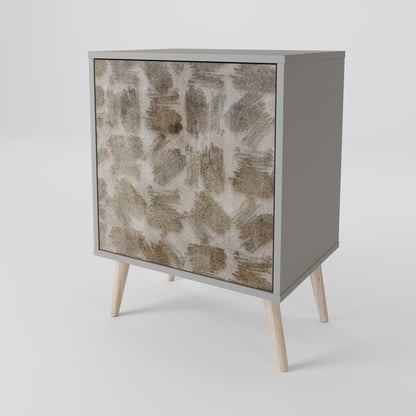 SLIGHTLY BLURRED 1-Door Sideboard in Grey Finish