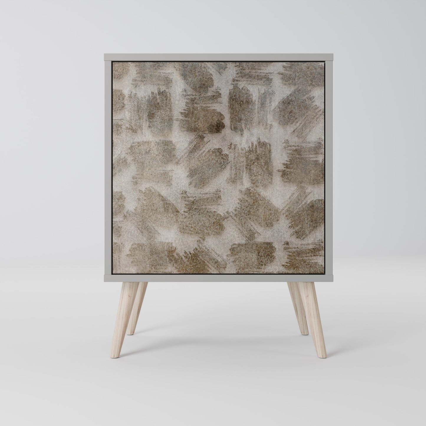 SLIGHTLY BLURRED 1-Door Sideboard in Grey Finish