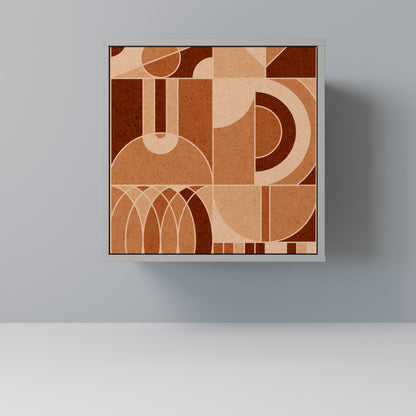 PRISM MOSAIC 1-Door Sideboard in Grey Finish