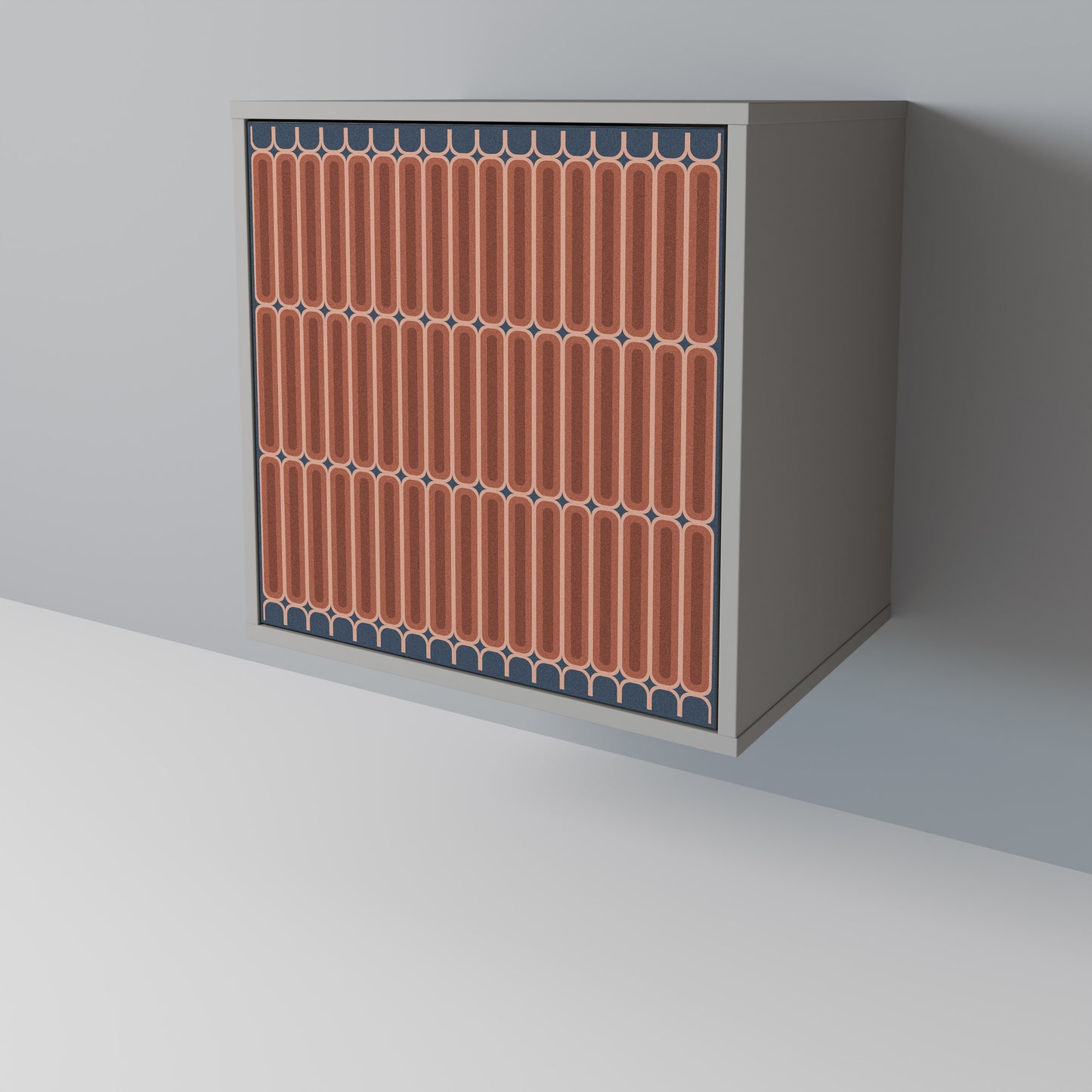 HYPNOTIC GATE 1-Door Sideboard in Grey Finish