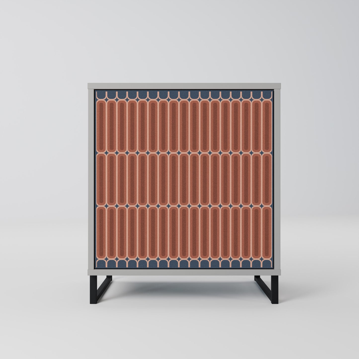 HYPNOTIC GATE 1-Door Sideboard in Grey Finish
