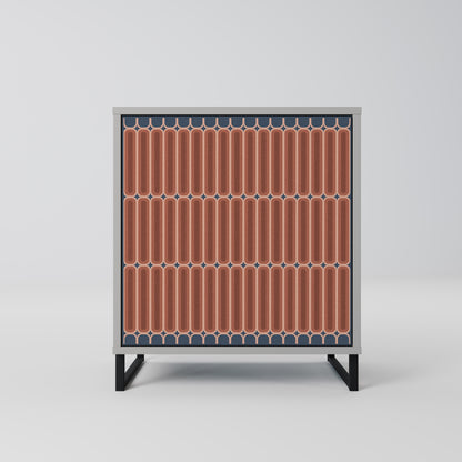 HYPNOTIC GATE 1-Door Sideboard in Grey Finish