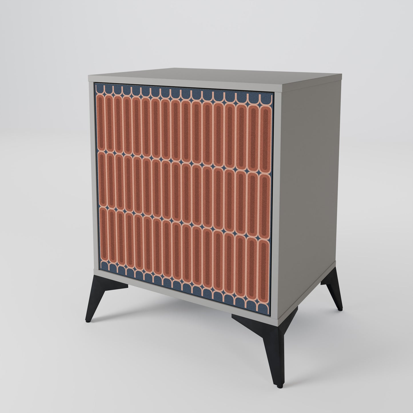HYPNOTIC GATE 1-Door Sideboard in Grey Finish
