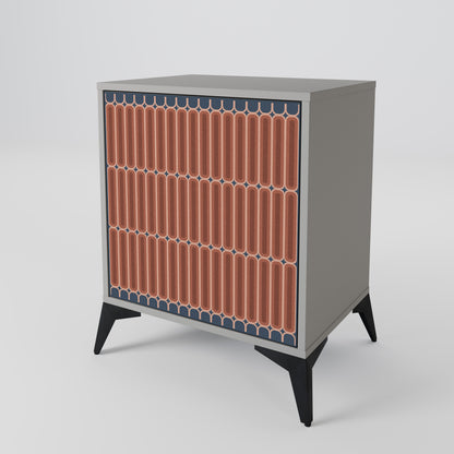 HYPNOTIC GATE 1-Door Sideboard in Grey Finish