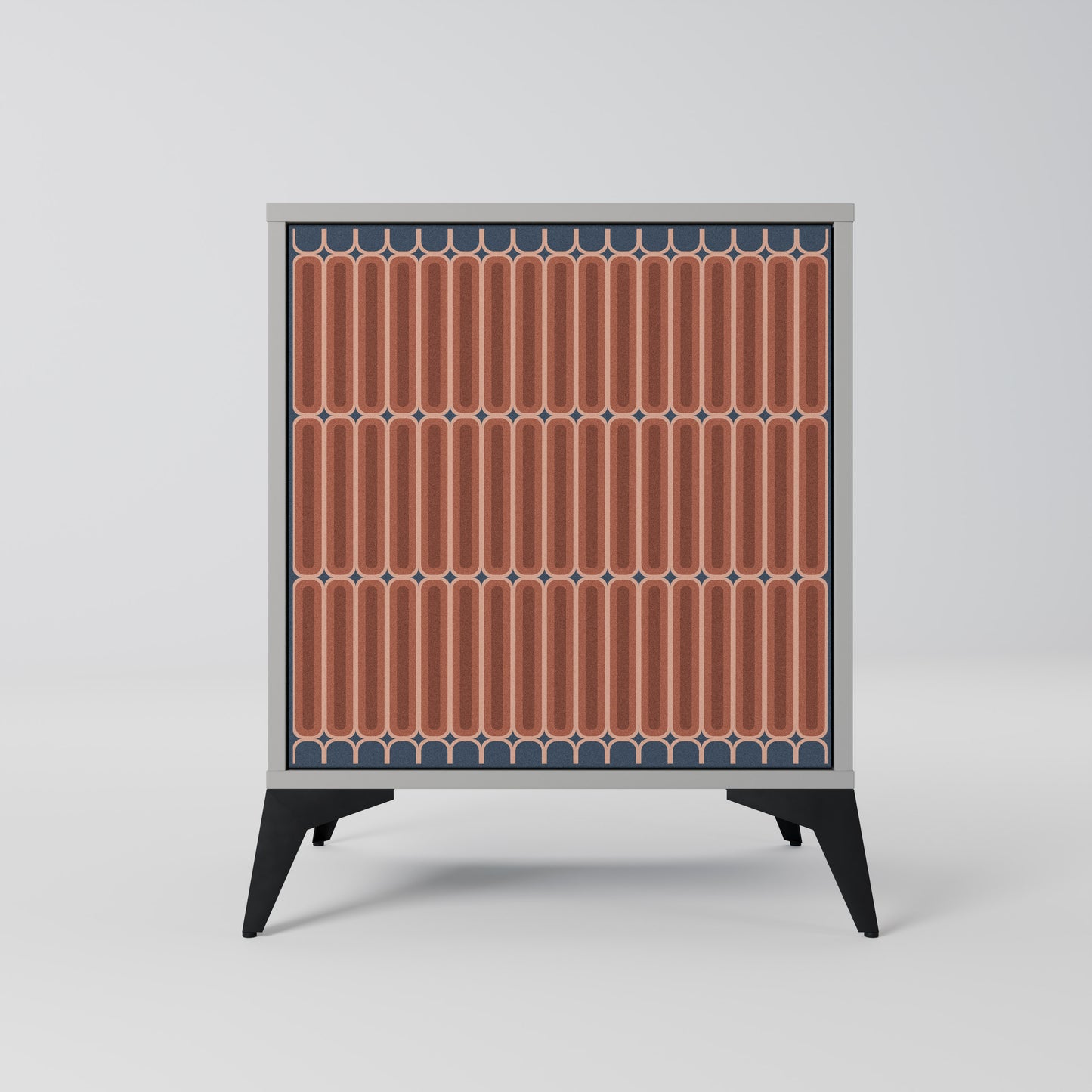 HYPNOTIC GATE 1-Door Sideboard in Grey Finish