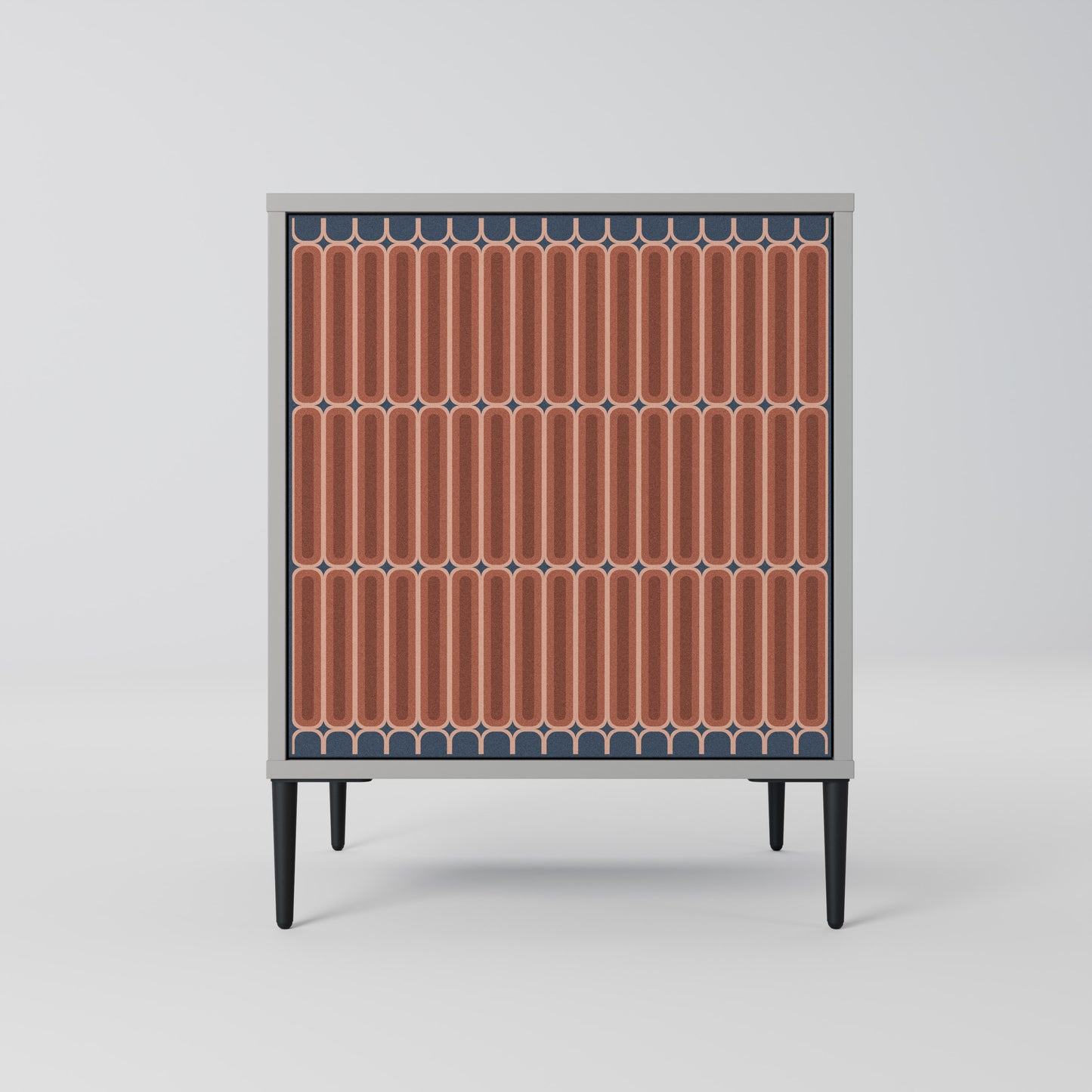 HYPNOTIC GATE 1-Door Sideboard in Grey Finish