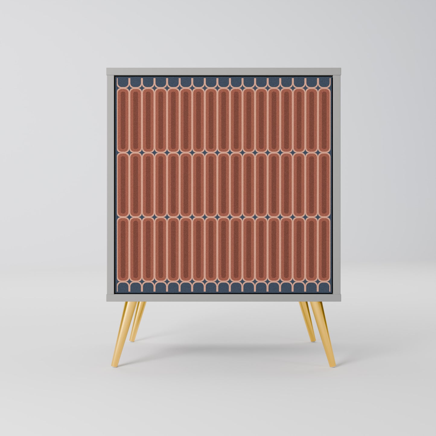 HYPNOTIC GATE 1-Door Sideboard in Grey Finish