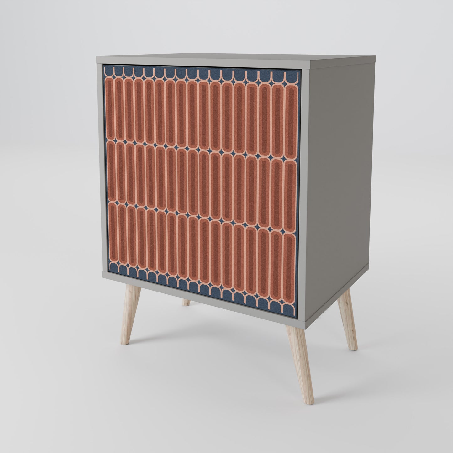 HYPNOTIC GATE 1-Door Sideboard in Grey Finish