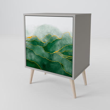 EXPENSIVE NATURE 1-Door Sideboard in Grey Finish