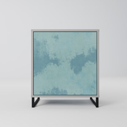 SKY WASH 1-Door Sideboard in Grey Finish