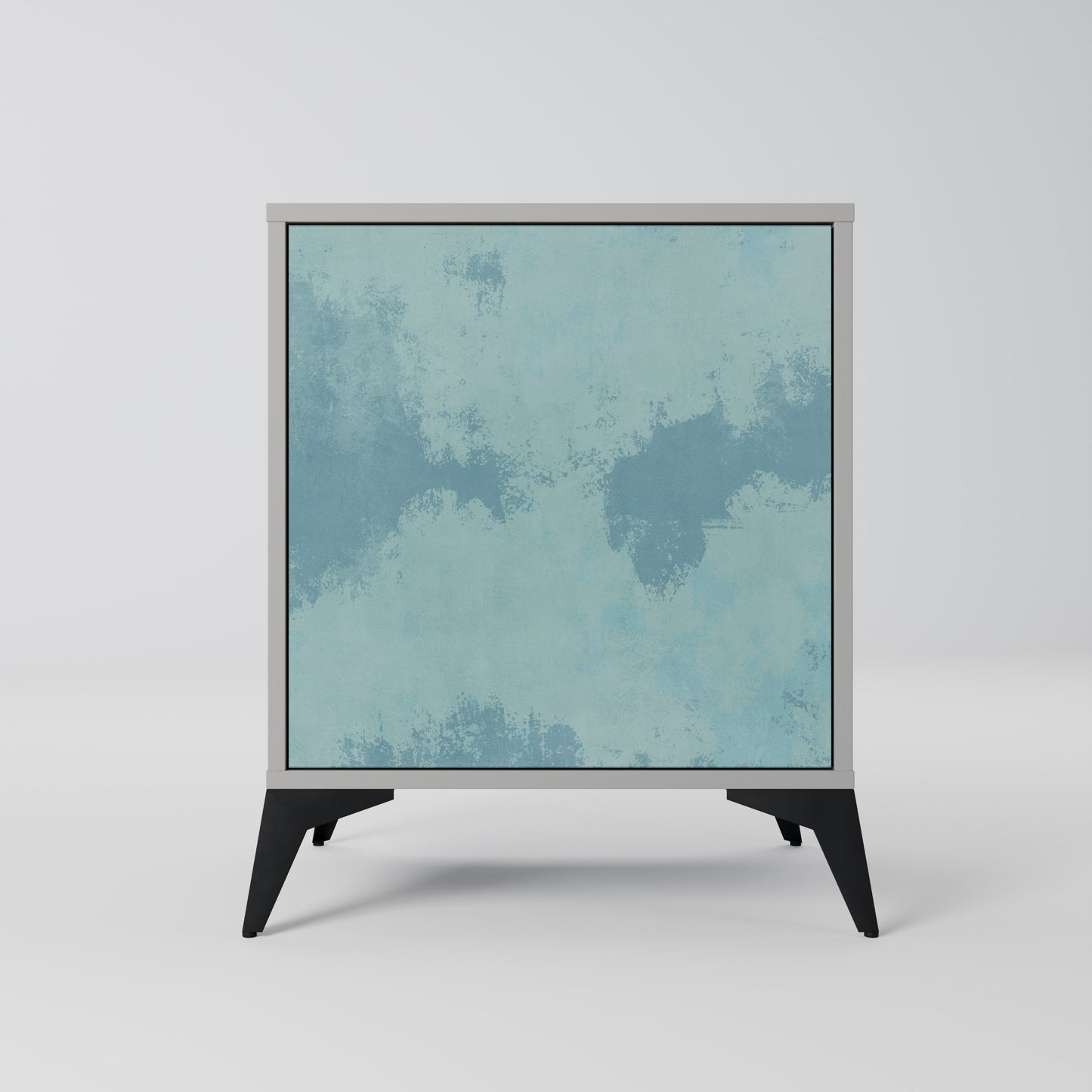 SKY WASH 1-Door Sideboard in Grey Finish