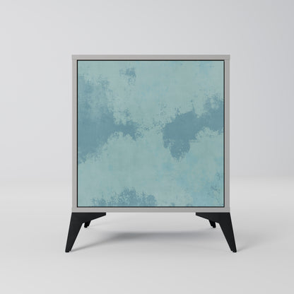 SKY WASH 1-Door Sideboard in Grey Finish