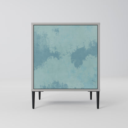 SKY WASH 1-Door Sideboard in Grey Finish