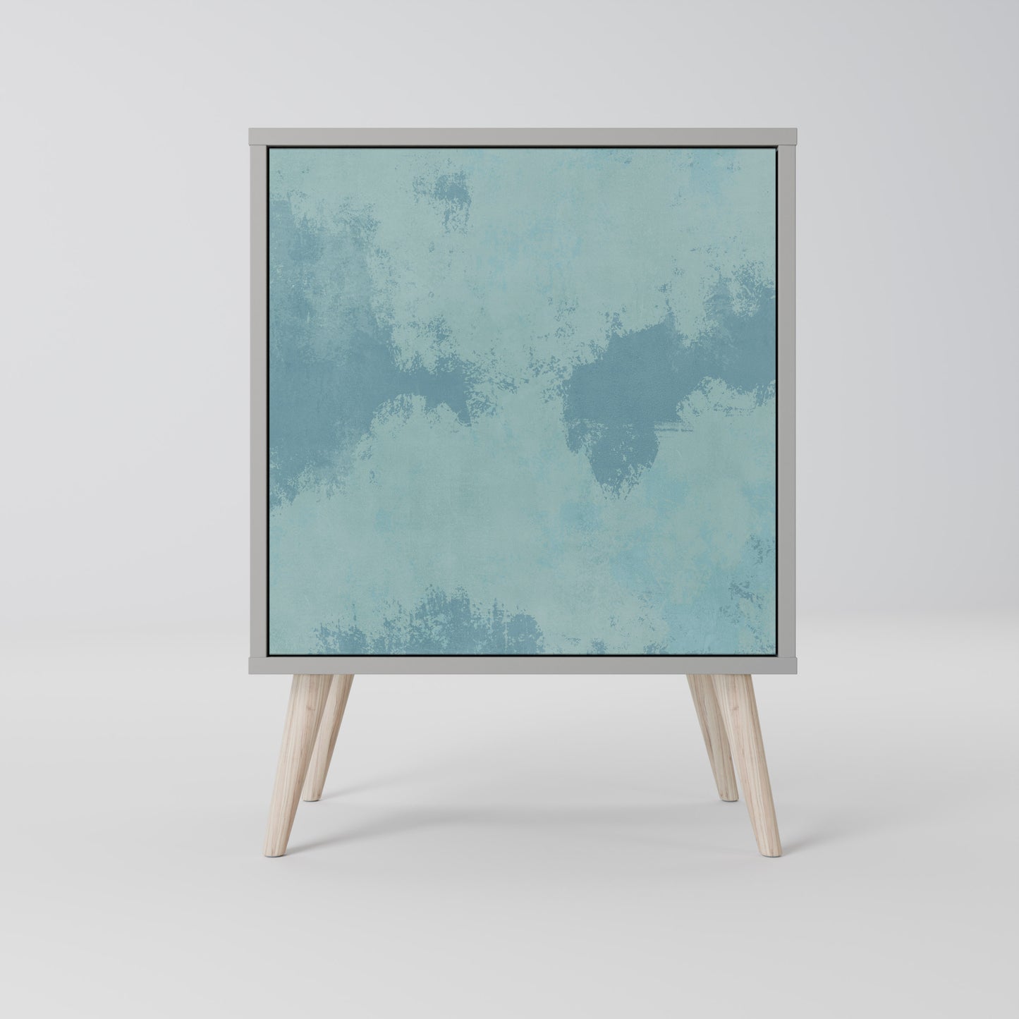 SKY WASH 1-Door Sideboard in Grey Finish