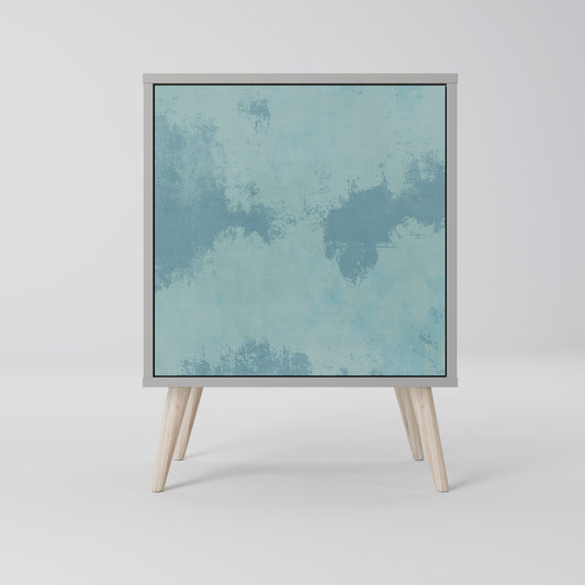 Credenza SKY WASH a 1 anta con finitura grigia