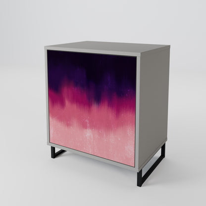 AURORA BOREALIS 1-Door Sideboard in Grey Finish