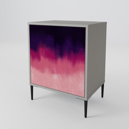 AURORA BOREALIS 1-Door Sideboard in Grey Finish