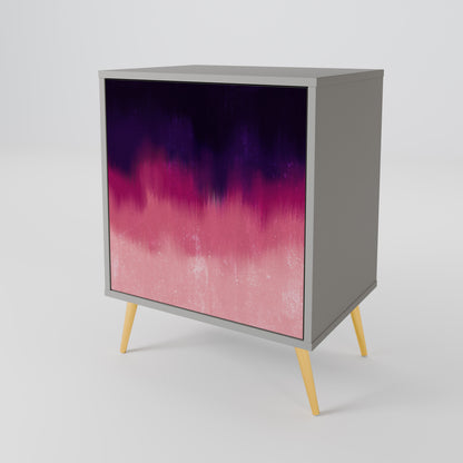 AURORA BOREALIS 1-Door Sideboard in Grey Finish