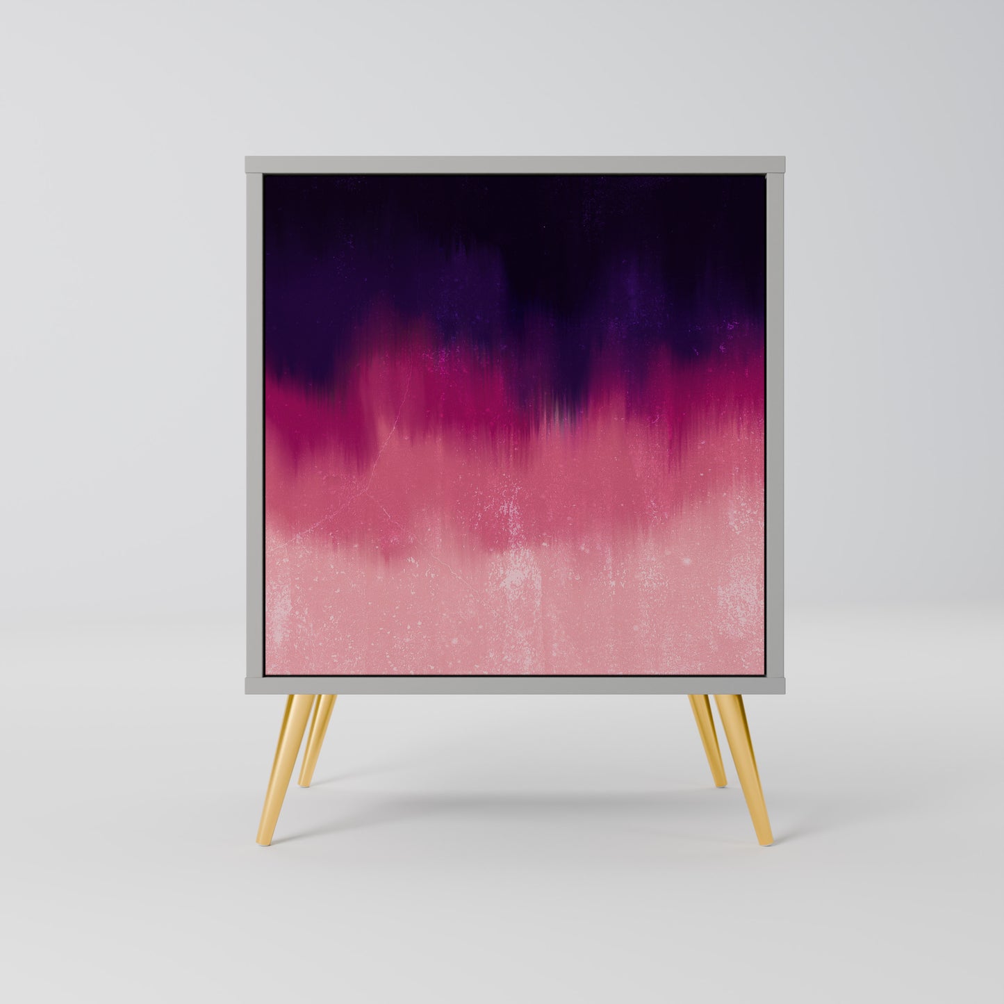 AURORA BOREALIS 1-Door Sideboard in Grey Finish