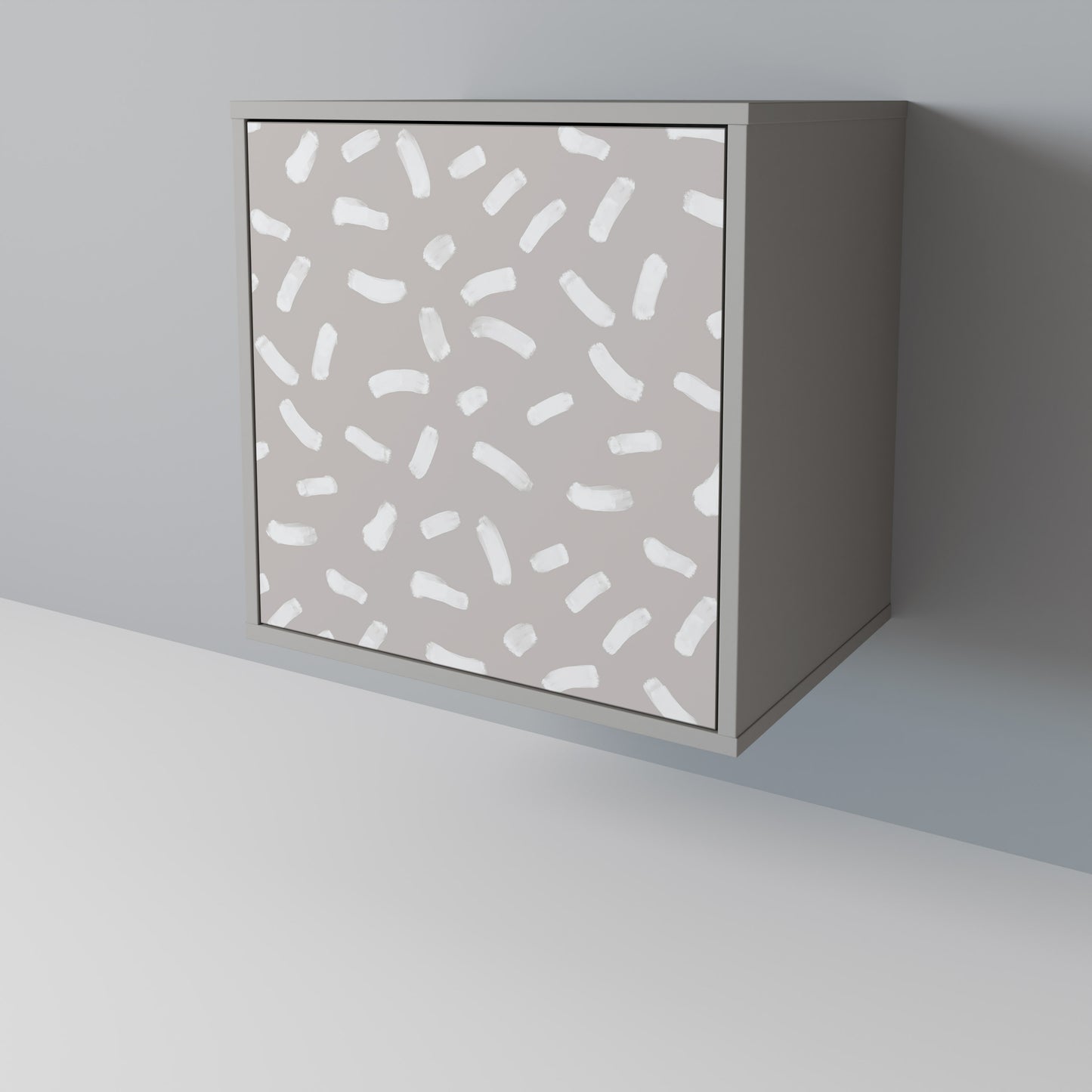 Credenza PASSING SECONDS a 1 anta con finitura grigia