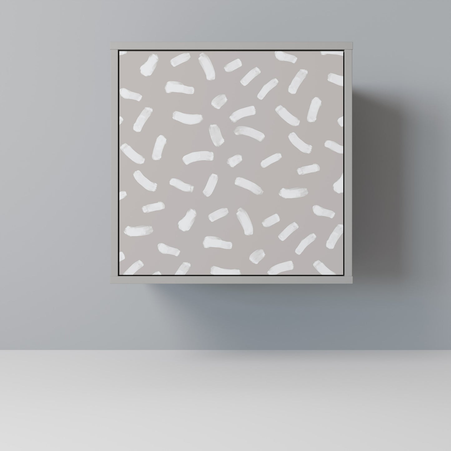 Credenza PASSING SECONDS a 1 anta con finitura grigia