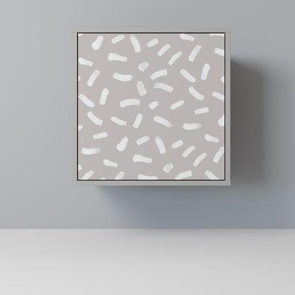 Credenza PASSING SECONDS a 1 anta con finitura grigia