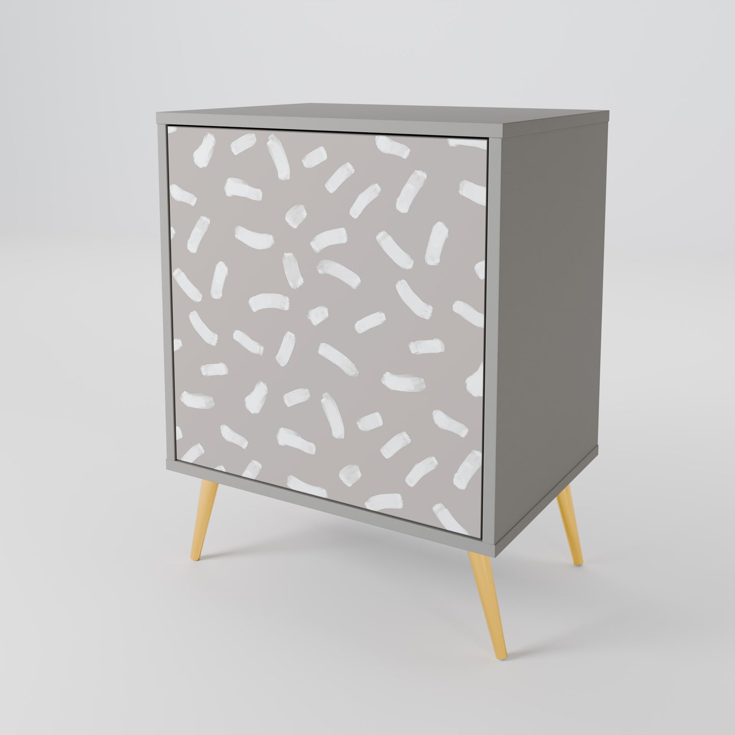 PASSING SECONDS 1-Door Sideboard in Grey Finish