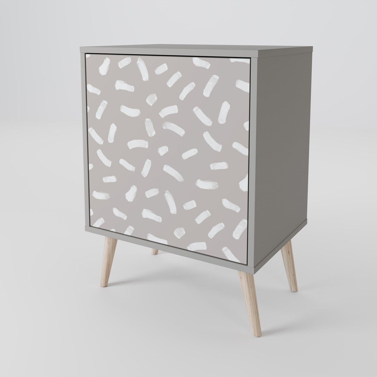 PASSING SECONDS 1-Door Sideboard in Grey Finish