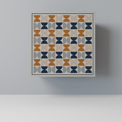 Credenza a 1 anta REFLECTION RANGE in finitura grigia