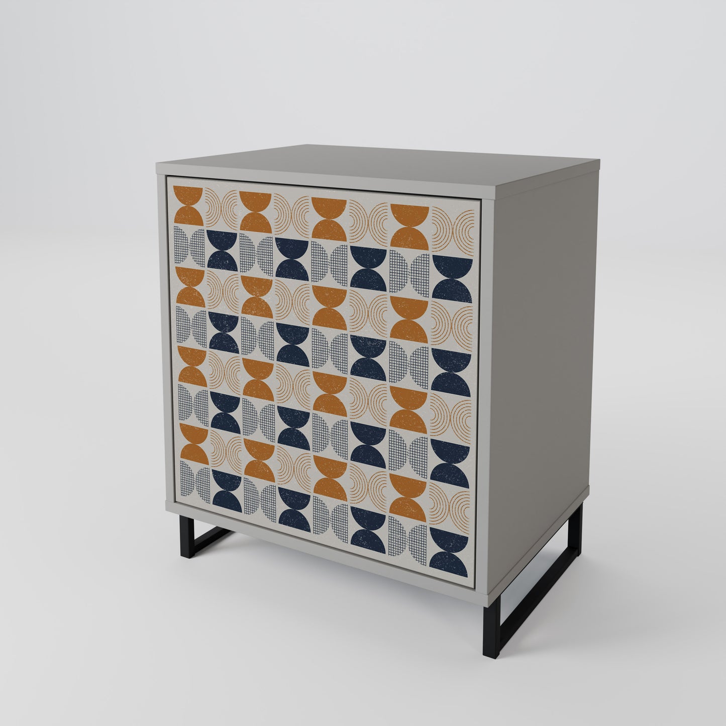 Credenza a 1 anta REFLECTION RANGE in finitura grigia