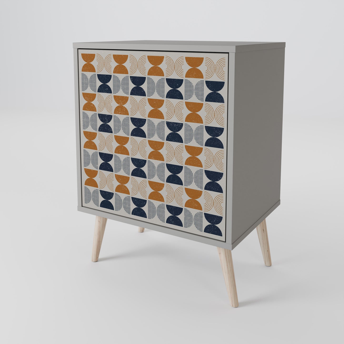 Credenza a 1 anta REFLECTION RANGE in finitura grigia