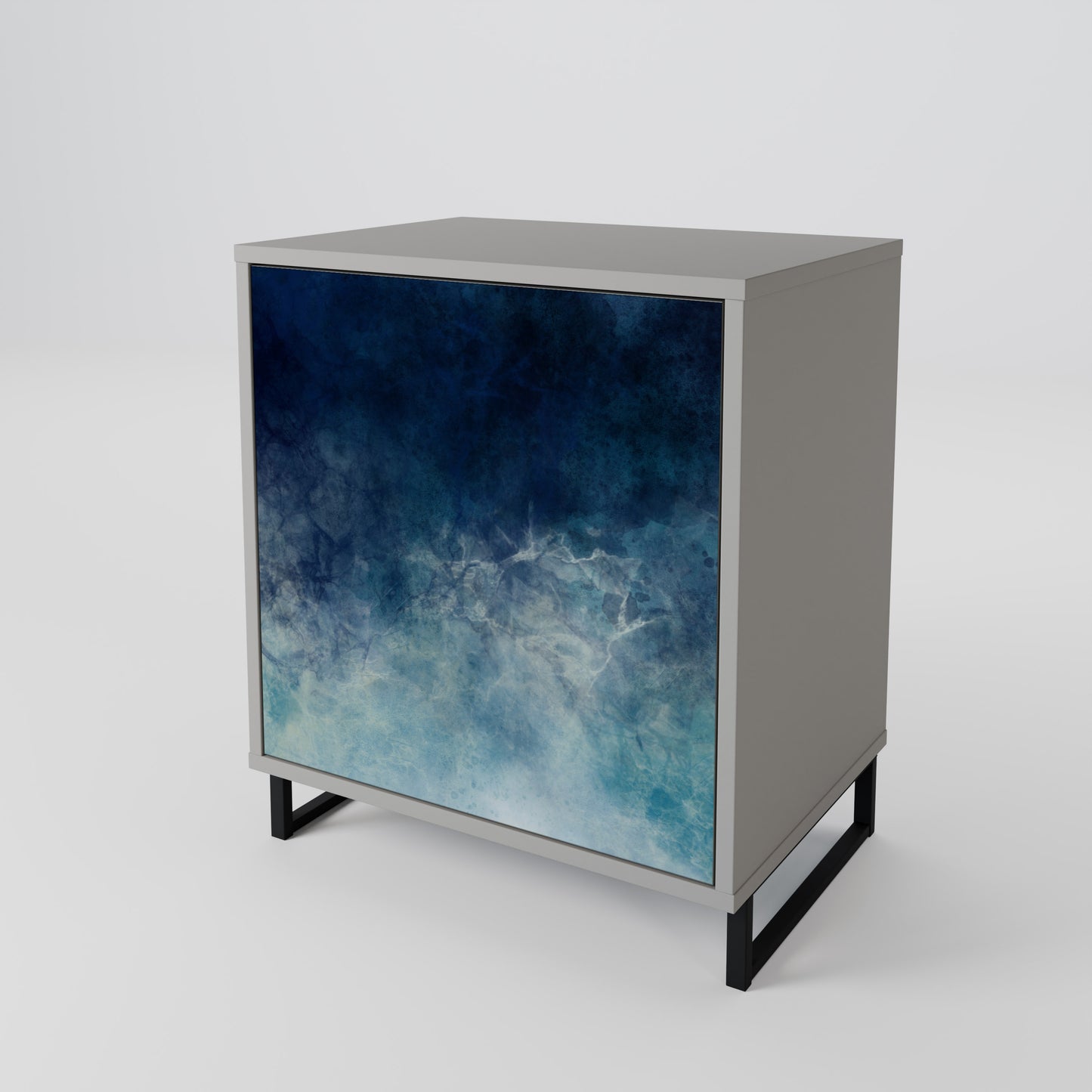 CELESTIAL FALL 1-Door Sideboard in Grey Finish