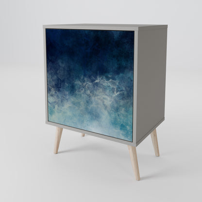 CELESTIAL FALL 1-Door Sideboard in Grey Finish