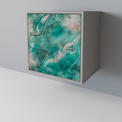 ABSTRACT ALCHEMY 1-Door Sideboard in Grey Finish