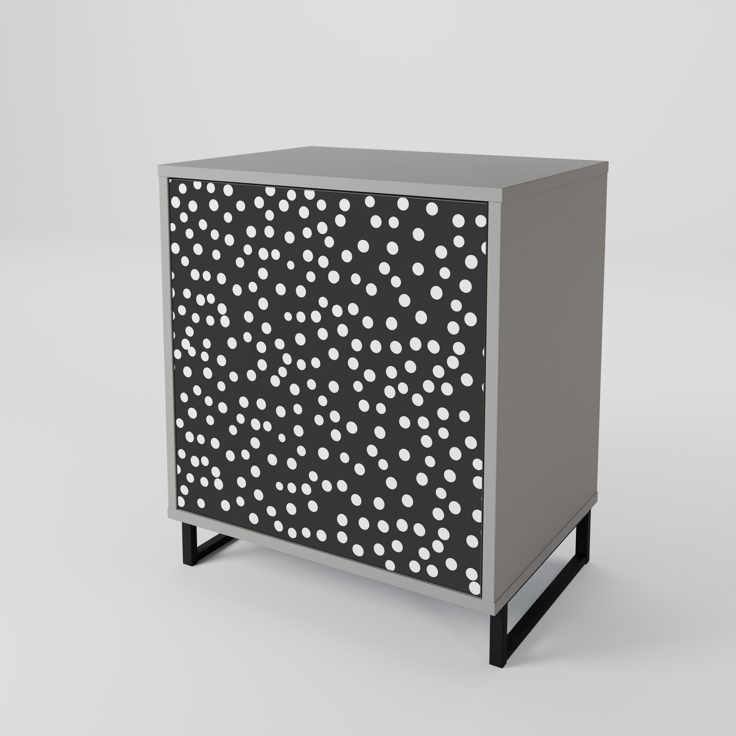Credenza BLINDING LIGHTS a 1 anta con finitura grigia