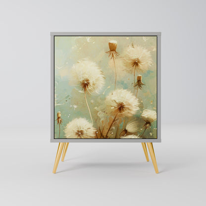 DREAMY MEADOW 1-Door Sideboard in Grey Finish