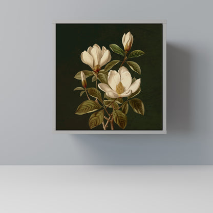 FLORAL NOIR 1-Door Sideboard in Grey Finish