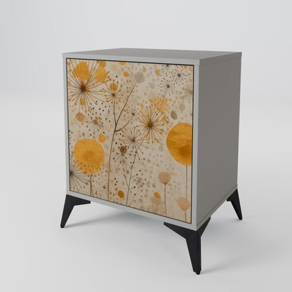 MORNING GLADE 1-Door Sideboard in Grey Finish