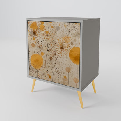 MORNING GLADE 1-Door Sideboard in Grey Finish