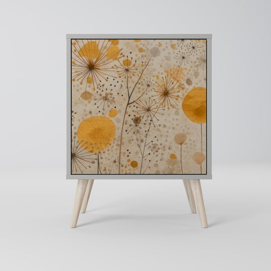 Credenza MORNING GLADE a 1 anta con finitura grigia